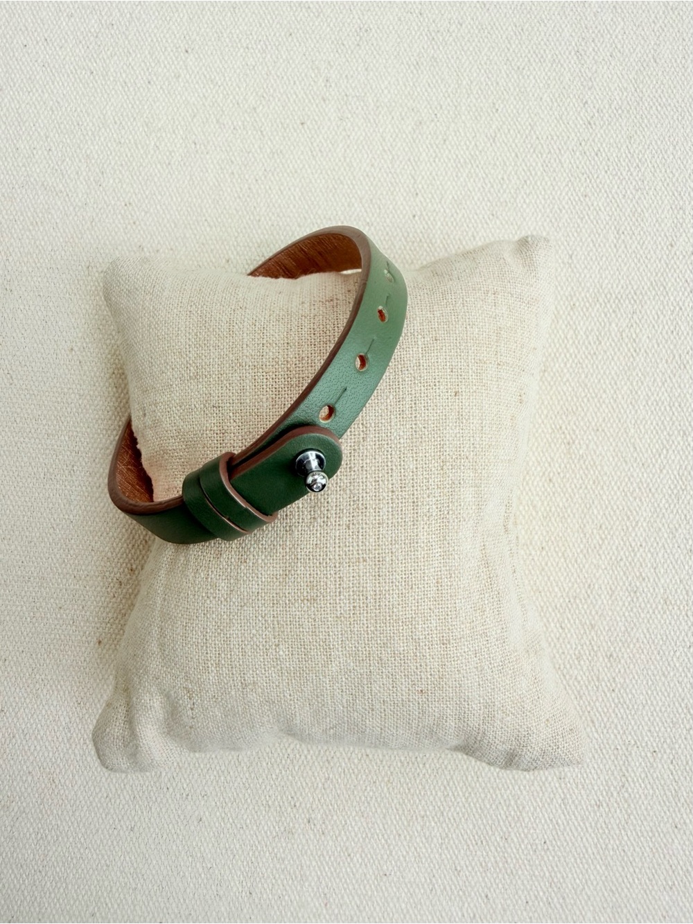 *Single Leather Bracelet Band* KEEP COLLECTIVE Retired Olive Retired Display